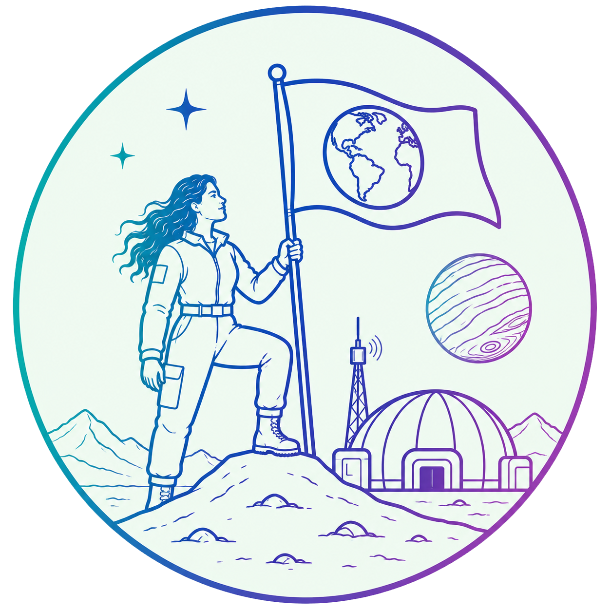 SheBuildsSpace Logo
